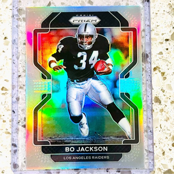 BO JACKSON SILVER PRIZM NFL RAIDERS 2021 - Picture 1 of 2